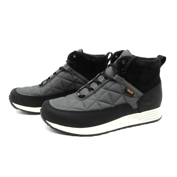 TEVA EMBER COMMUTE WATERPROOF BLACK & GRAY MEN\'S SHOES SZ 10.5